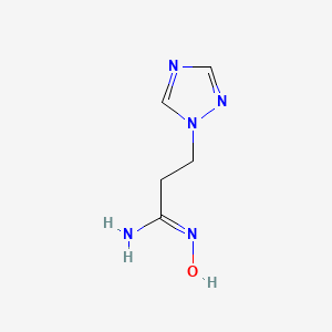 n'-Hydroxy-3-(1h-1,2,4-triazol-1-yl)propanimidamide