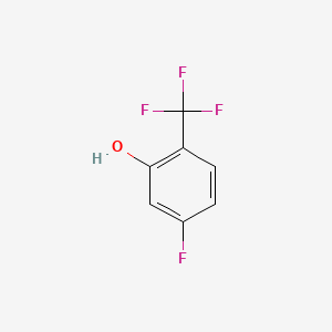 molecular formula C7H4F4O B1362263 5-Fluoro-2-(trifluoromethyl)phenol CAS No. 243459-91-8