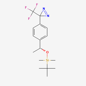 tert-butyl-dimethyl-[(1R)-1-[4-[3-(trifluoromethyl)diazirin-3-yl]phenyl]ethoxy]silane