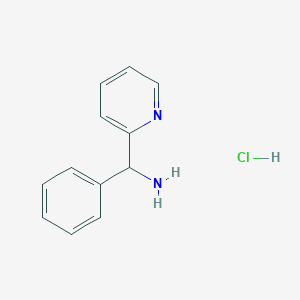 molecular formula C12H13ClN2 B1362266 Phenyl(pyridin-2-yl)methanamine hydrochloride CAS No. 59575-91-6
