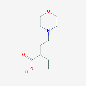 molecular formula C10H19NO3 B13622667 2-Ethyl-4-morpholinobutanoic acid 