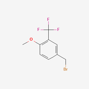molecular formula C9H8BrF3O B1362269 4-Methoxy-3-(trifluoromethyl)benzyl bromide CAS No. 261951-89-7