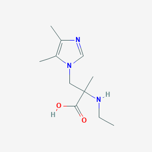 3-(4,5-Dimethyl-1h-imidazol-1-yl)-2-(ethylamino)-2-methylpropanoic acid