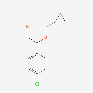 1-(2-Bromo-1-(cyclopropylmethoxy)ethyl)-4-chlorobenzene