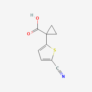 1-(5-Cyanothiophen-2-yl)cyclopropane-1-carboxylic acid