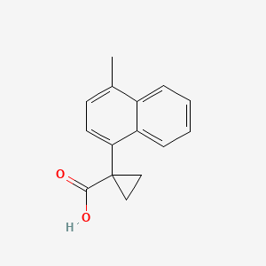 1-(4-Methylnaphthalen-1-yl)cyclopropane-1-carboxylic acid