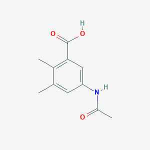 molecular formula C11H13NO3 B13622737 5-Acetamido-2,3-dimethylbenzoic acid 