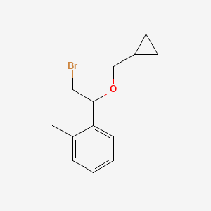 1-(2-Bromo-1-(cyclopropylmethoxy)ethyl)-2-methylbenzene