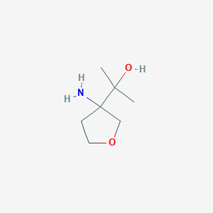 2-(3-Aminooxolan-3-yl)propan-2-ol