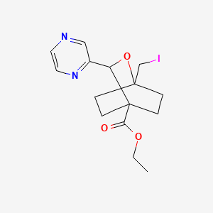 Ethyl 1-(iodomethyl)-3-(pyrazin-2-yl)-2-oxabicyclo[2.2.2]octane-4-carboxylate