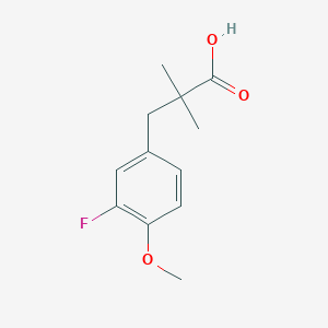 3-(3-Fluoro-4-methoxyphenyl)-2,2-dimethylpropanoic acid