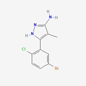 3-(5-Bromo-2-chlorophenyl)-4-methyl-1h-pyrazol-5-amine