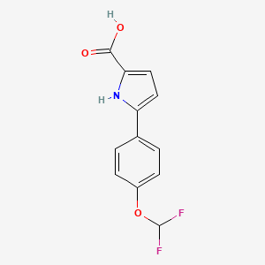 5-(4-(difluoromethoxy)phenyl)-1H-pyrrole-2-carboxylic acid