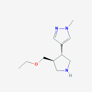 4-((3R,4S)-4-(Ethoxymethyl)pyrrolidin-3-yl)-1-methyl-1H-pyrazole