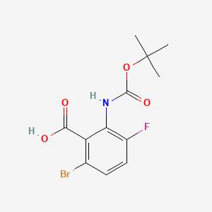 6-Bromo-2-((tert-butoxycarbonyl)amino)-3-fluorobenzoic acid