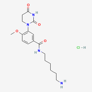 N-(6-Aminohexyl)-3-(2,4-dioxotetrahydropyrimidin-1(2H)-yl)-4-methoxybenzamide hydrochloride