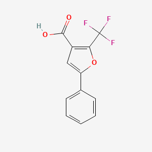 molecular formula C12H7F3O3 B1362287 5-Phenyl-2-(trifluoromethyl)furan-3-carboxylic acid CAS No. 23584-85-2