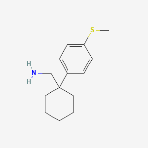 (1-(4-(Methylthio)phenyl)cyclohexyl)methanamine