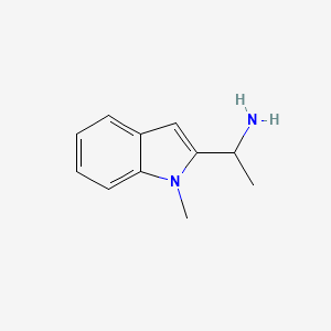 1-(1-Methyl-1h-indol-2-yl)ethan-1-amine