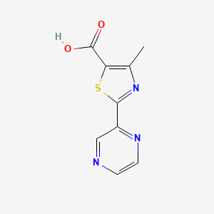 molecular formula C9H7N3O2S B1362291 4-甲基-2-(2-吡啶基)-1,3-噻唑-5-羧酸 CAS No. 216959-92-1