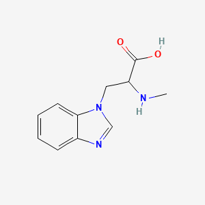 3-(1H-Benzo[d]imidazol-1-yl)-2-(methylamino)propanoic acid