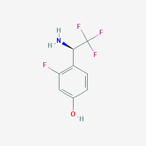 (R)-4-(1-amino-2,2,2-trifluoroethyl)-3-fluorophenol