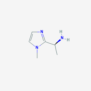 molecular formula C6H11N3 B13622952 (S)-1-(1-Methyl-1H-iMidazol-2-yl)ethanaMine CAS No. 1268492-91-6