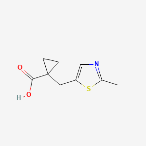 1-((2-Methylthiazol-5-yl)methyl)cyclopropane-1-carboxylic acid