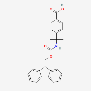 4-(2-{[(9H-fluoren-9-ylmethoxy)carbonyl]amino}propan-2-yl)benzoic acid