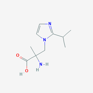 2-Amino-3-(2-isopropyl-1h-imidazol-1-yl)-2-methylpropanoic acid