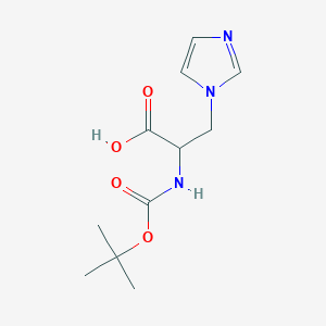 2-((tert-Butoxycarbonyl)amino)-3-(1H-imidazol-1-yl)propanoic acid