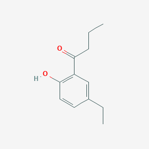 molecular formula C12H16O2 B13622997 1-(5-Ethyl-2-hydroxyphenyl)butan-1-one 