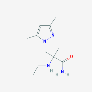 3-(3,5-Dimethyl-1h-pyrazol-1-yl)-2-(ethylamino)-2-methylpropanamide