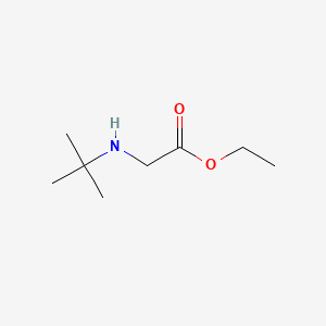 molecular formula C8H17NO2 B1362301 Ethyl 2-(tert-butylamino)acetate CAS No. 37885-76-0