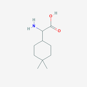 molecular formula C10H19NO2 B13623014 2-Amino-2-(4,4-dimethylcyclohexyl)acetic acid 