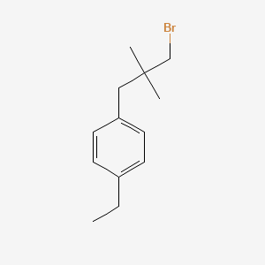 1-(3-Bromo-2,2-dimethylpropyl)-4-ethylbenzene