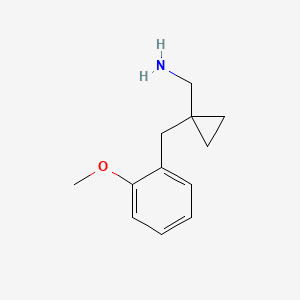 (1-(2-Methoxybenzyl)cyclopropyl)methanamine