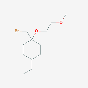 1-(Bromomethyl)-4-ethyl-1-(2-methoxyethoxy)cyclohexane