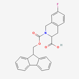 2-(((9H-Fluoren-9-yl)methoxy)carbonyl)-7-fluoro-1,2,3,4-tetrahydroisoquinoline-3-carboxylic acid