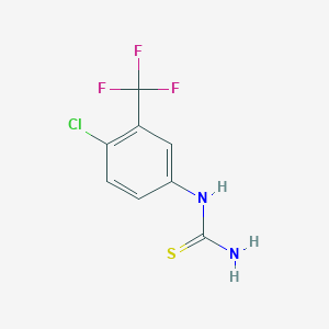 molecular formula C8H6ClF3N2S B1362311 1-(4-氯-3-(三氟甲基)苯基)硫脲 CAS No. 207919-03-7