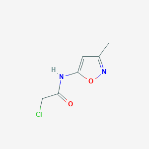 molecular formula C6H7ClN2O2 B1362313 2-chloro-N-(3-methyl-1,2-oxazol-5-yl)acetamide CAS No. 69000-39-1