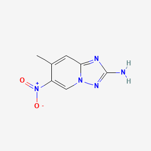 2-Amino-7-methyl-6-nitro-[1,2,4]triazolo[1,5-a]pyridine