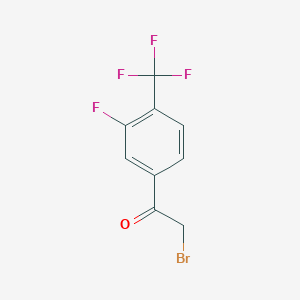 molecular formula C9H5BrF4O B1362317 3-氟-4-(三氟甲基)苯乙酰溴 CAS No. 544429-22-3