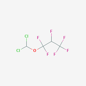 molecular formula C4H2Cl2F6O B1362319 1,1,2,3,3,3-六氟丙基二氯甲基醚 CAS No. 56860-82-3