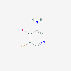 molecular formula C5H4BrFN2 B13623190 5-Bromo-4-fluoropyridin-3-amine 