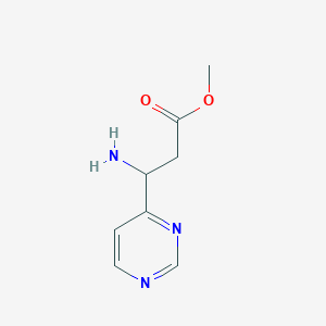 Methyl 3-amino-3-(pyrimidin-4-yl)propanoate