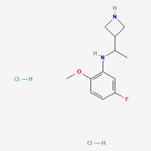 N-(1-(Azetidin-3-yl)ethyl)-5-fluoro-2-methoxyaniline dihydrochloride