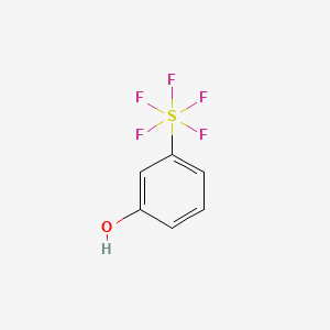 molecular formula C6H5F5OS B1362323 3-(五氟硫代)苯酚 CAS No. 672-31-1