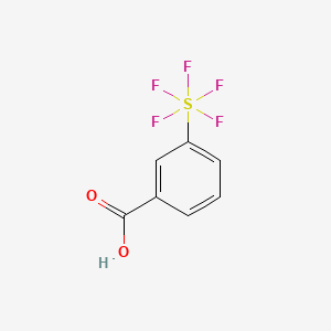 molecular formula C7H5F5O2S B1362324 3-(五氟硫烷基)苯甲酸 CAS No. 833-96-5