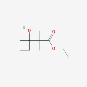 Ethyl 2-(1-hydroxycyclobutyl)-2-methylpropanoate